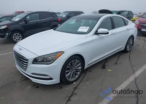 2016 Hyundai Genesis 3.8 z USA, uszkodzony, nr VIN KMHGN4JEXGU126415